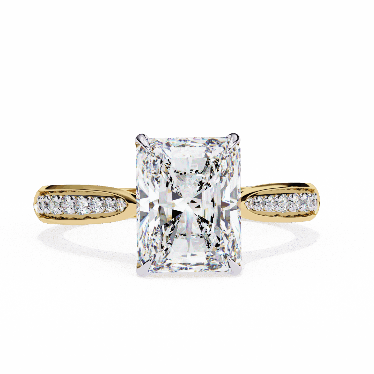 2.5 Carat Radiant True Love Solitaire Ring in Moissanite | House of Estara