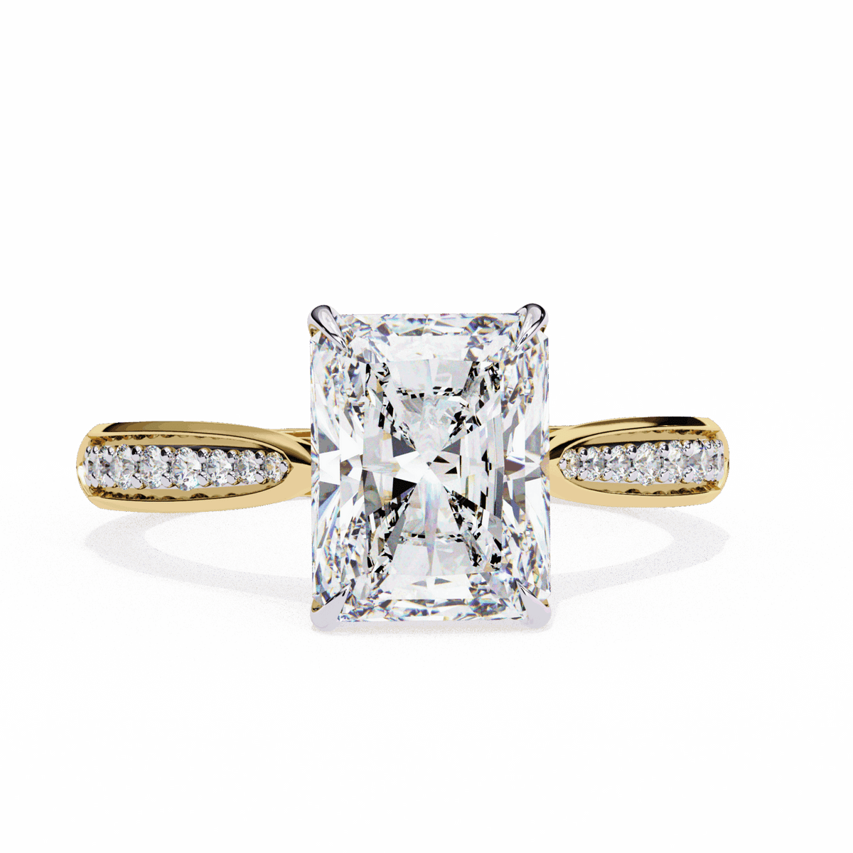 2.5 Carat Radiant True Love Solitaire Ring in Moissanite | House of Estara