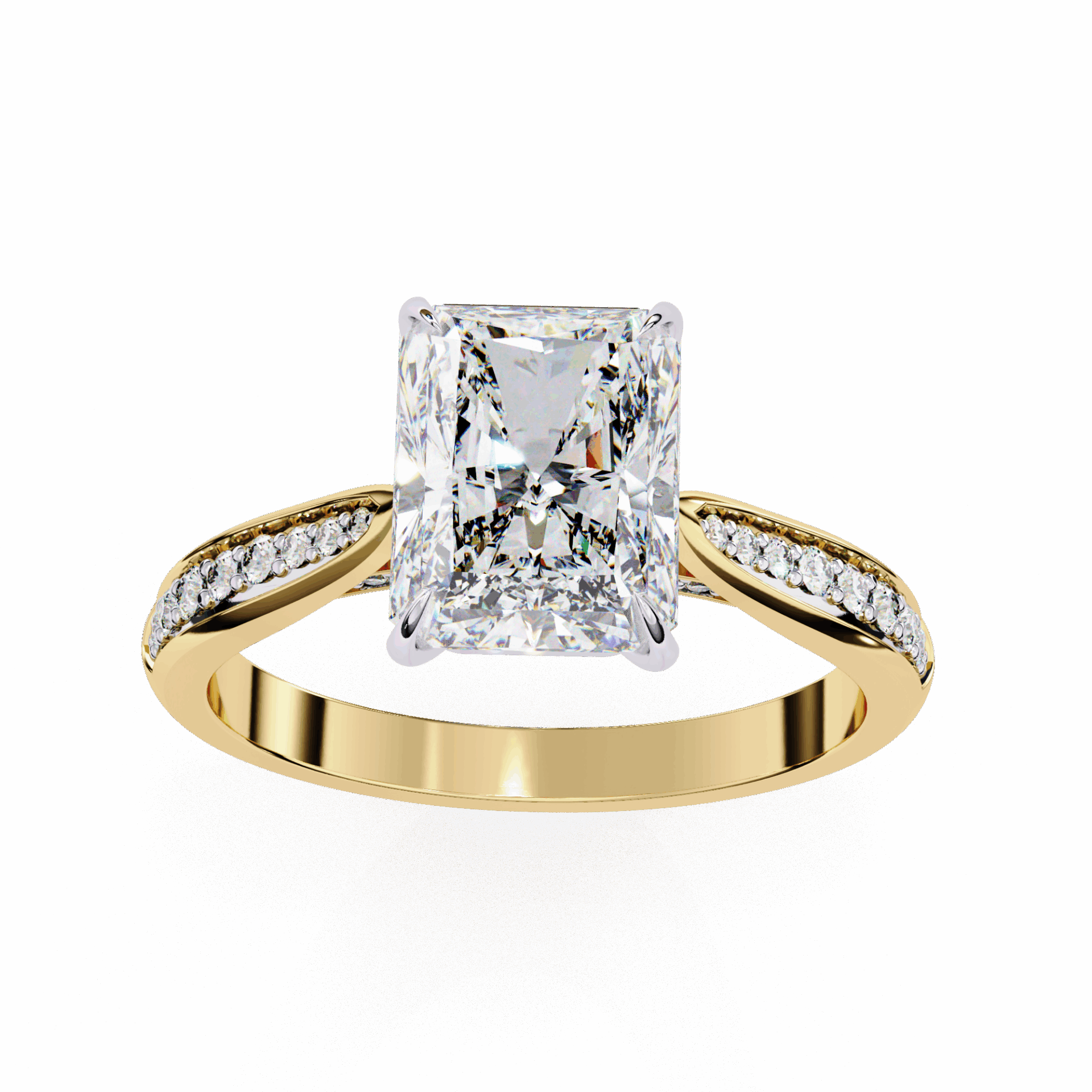 2.5 Carat Radiant True Love Solitaire Ring in Moissanite | House of Estara
