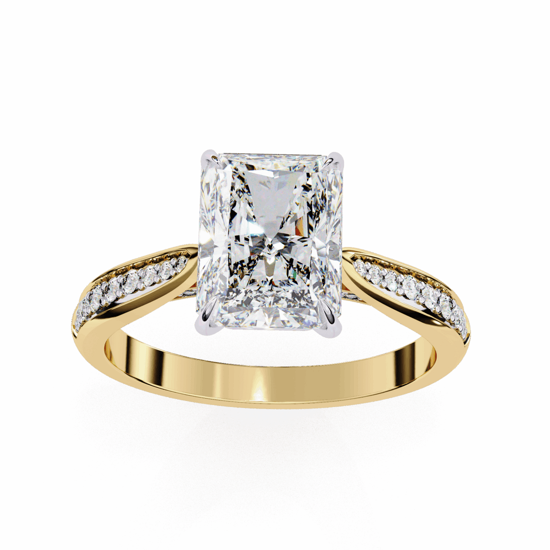 2.5 Carat Radiant True Love Solitaire Ring in Moissanite | House of Estara