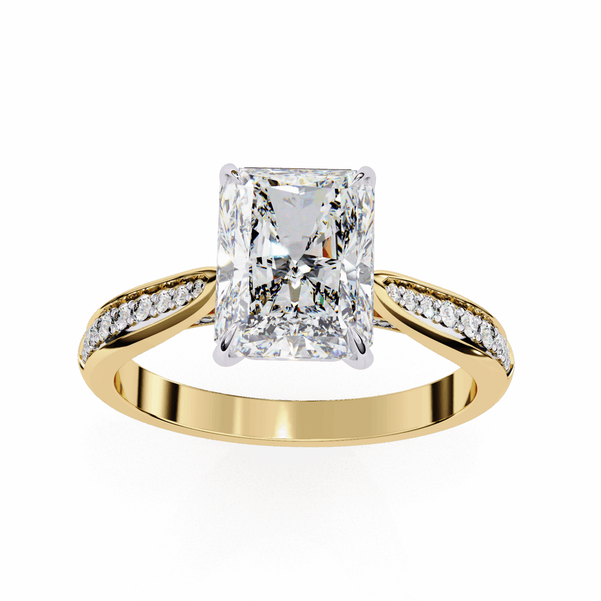 2.5 Carat Radiant True Love Solitaire Ring in Moissanite | House of Estara