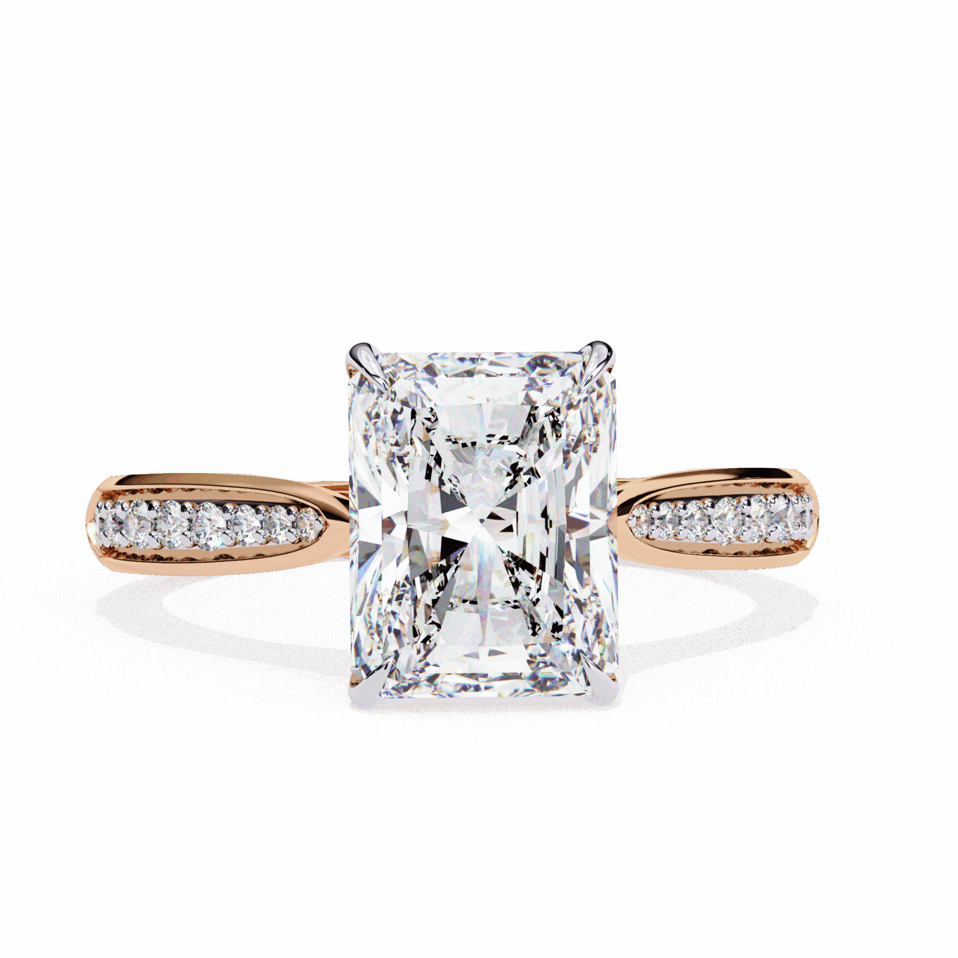 2.5 Carat Radiant True Love Solitaire Ring in Moissanite | House of Estara