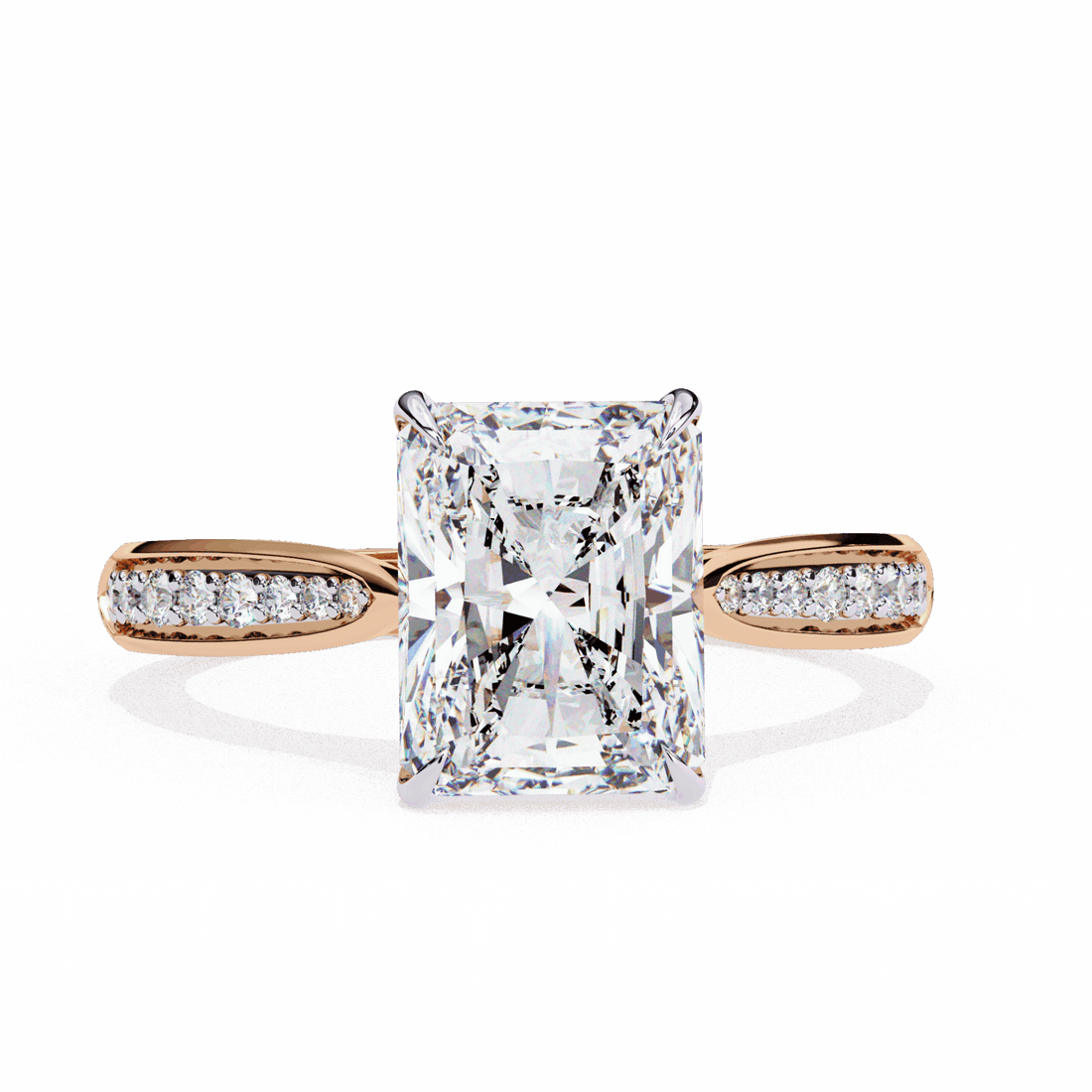 2.5 Carat Radiant True Love Solitaire Ring in Moissanite | House of Estara