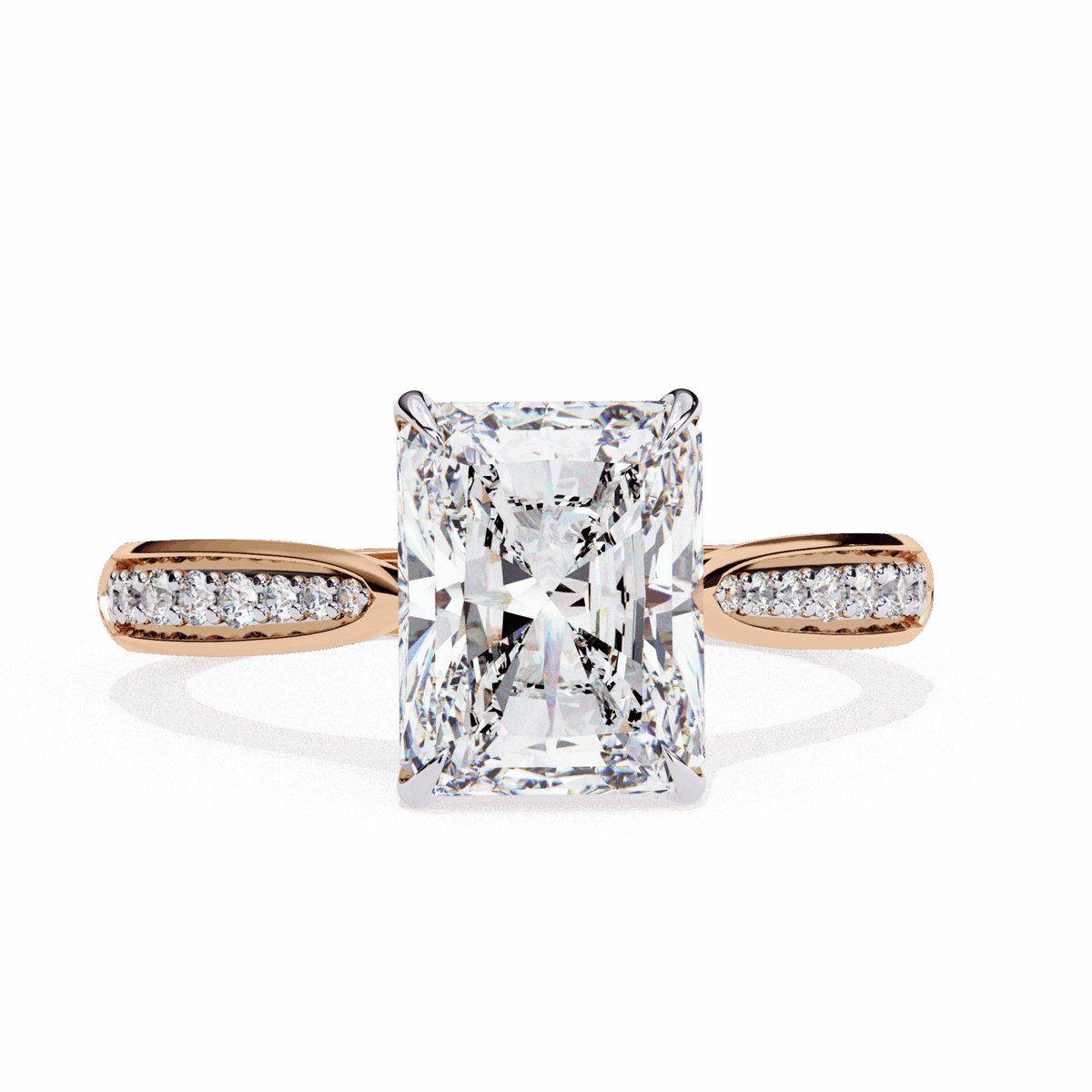 2.5 Carat Radiant True Love Solitaire Ring in Moissanite | House of Estara