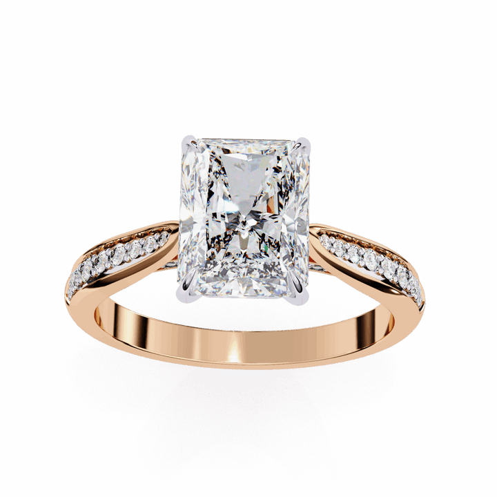 2.5 Carat Radiant True Love Solitaire Ring in Moissanite | House of Estara