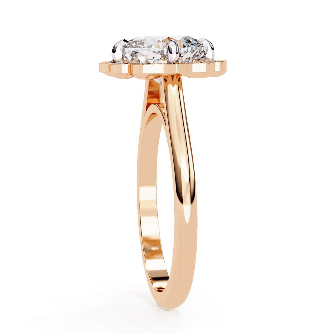 3.5 Carat Cushion Classic Solitaire Band in Moissanite | House of Estara