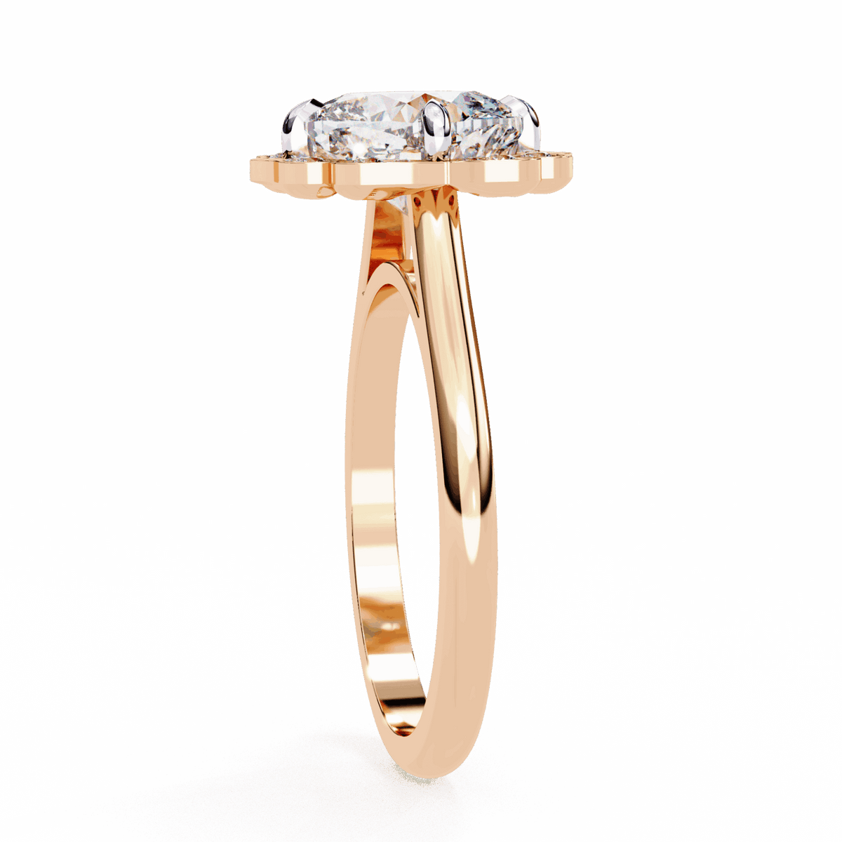 3.5 Carat Cushion Classic Solitaire Band in Moissanite | House of Estara