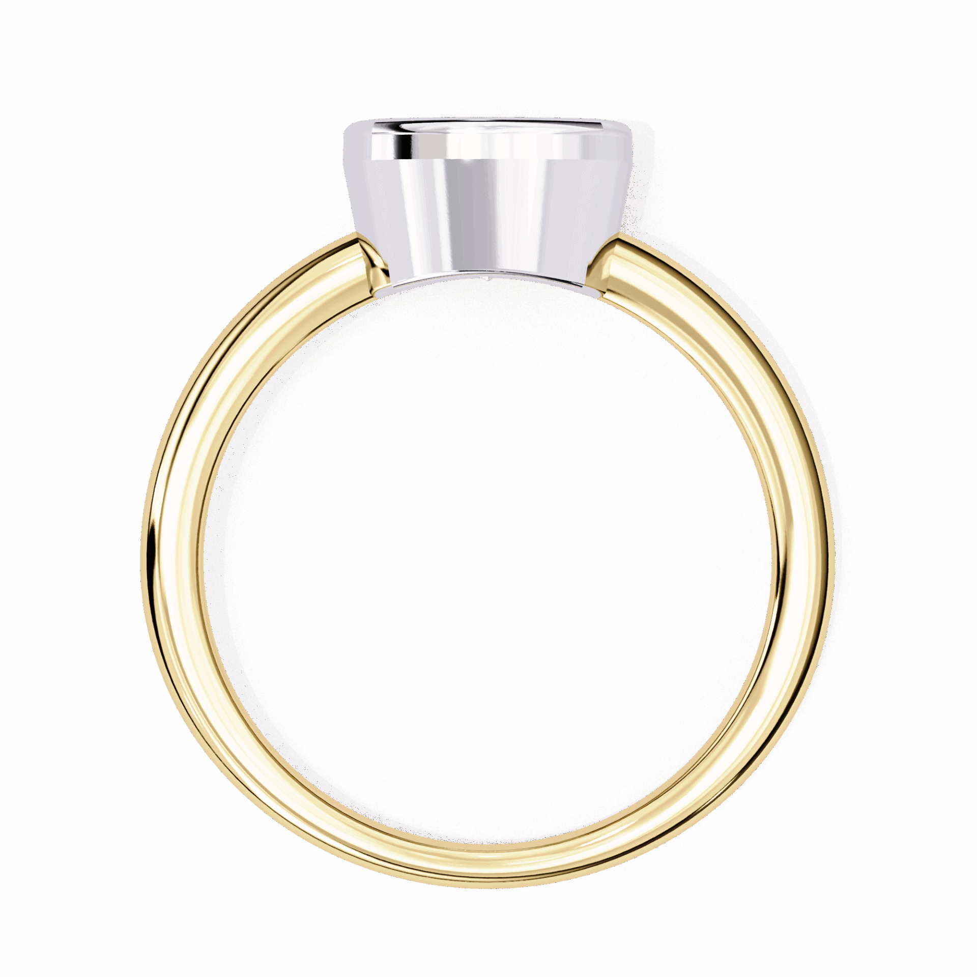 1.75 Carat Cushion Minimalist Solitaire Engagement Ring in Moissanite | House of Estara