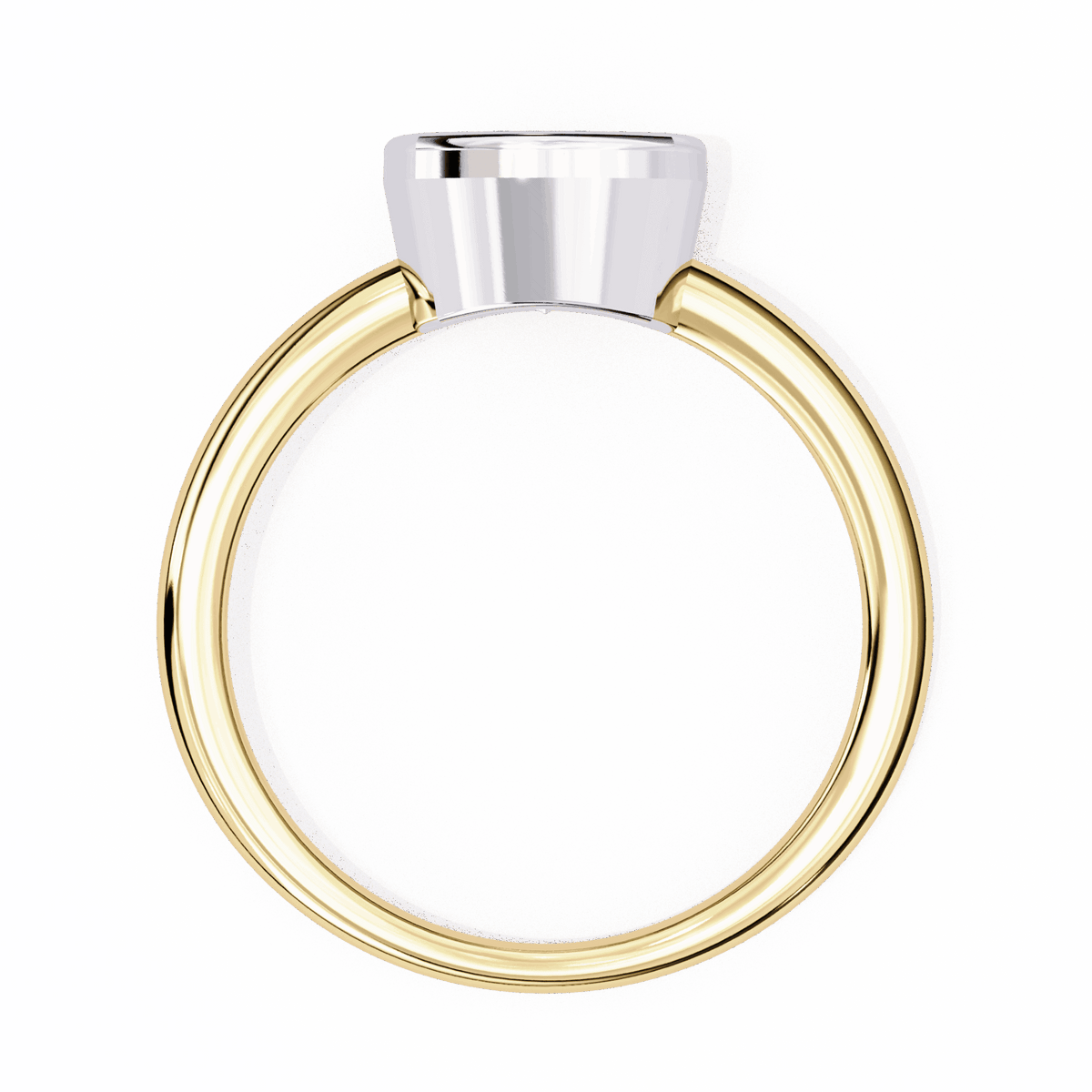 1.75 Carat Cushion Minimalist Solitaire Engagement Ring in Moissanite | House of Estara