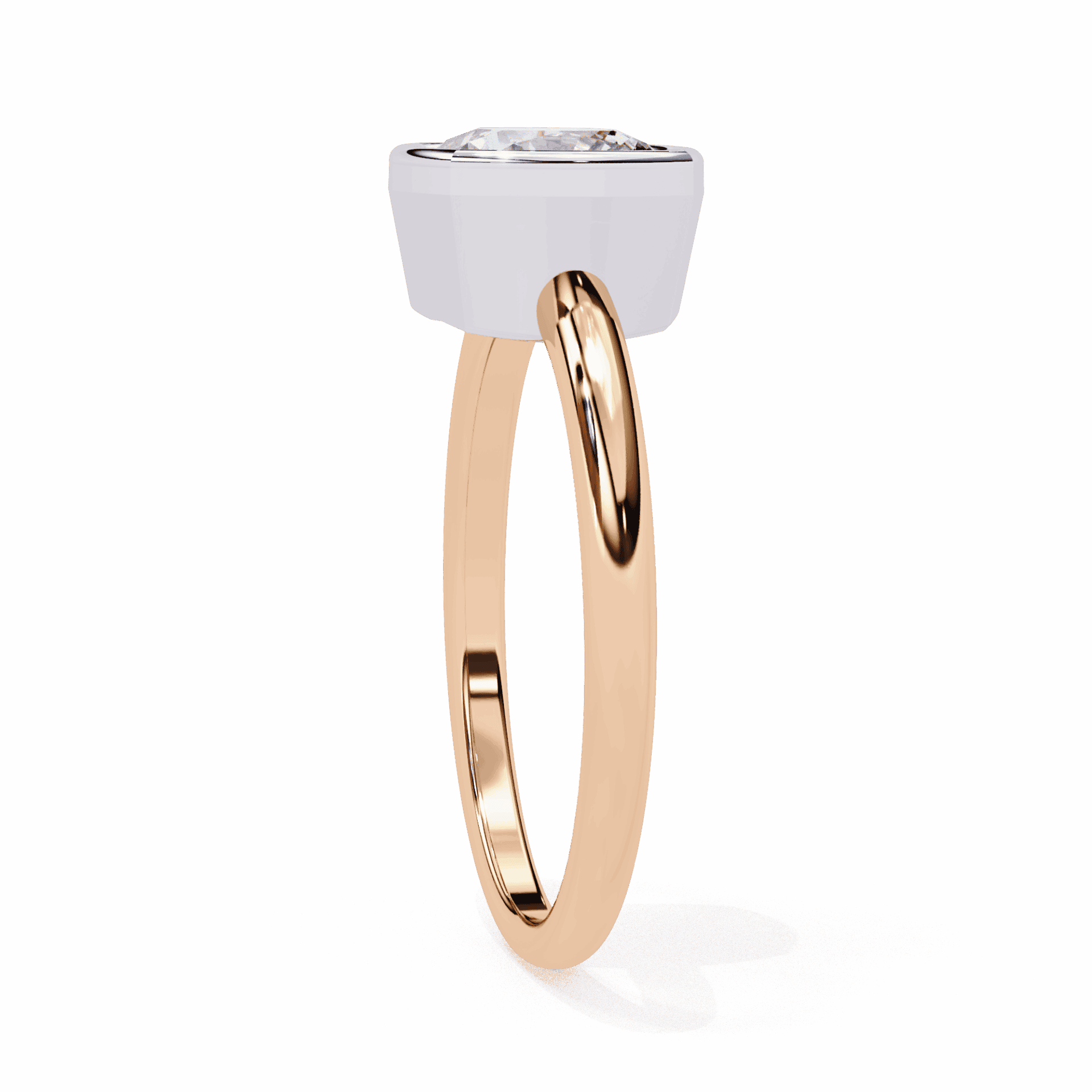 1.75 Carat Cushion Minimalist Solitaire Engagement Ring in Moissanite | House of Estara