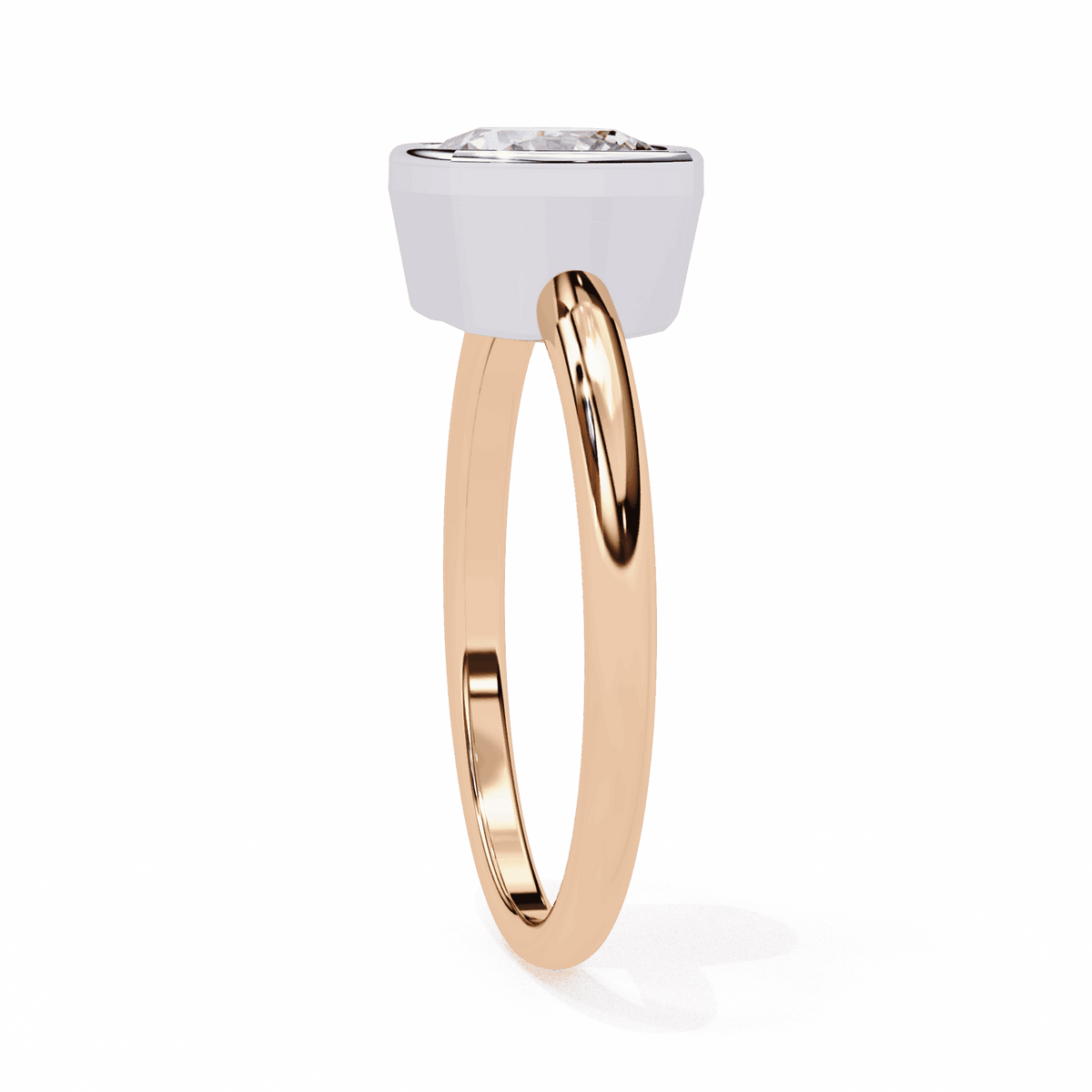 1.75 Carat Cushion Minimalist Solitaire Engagement Ring in Moissanite | House of Estara