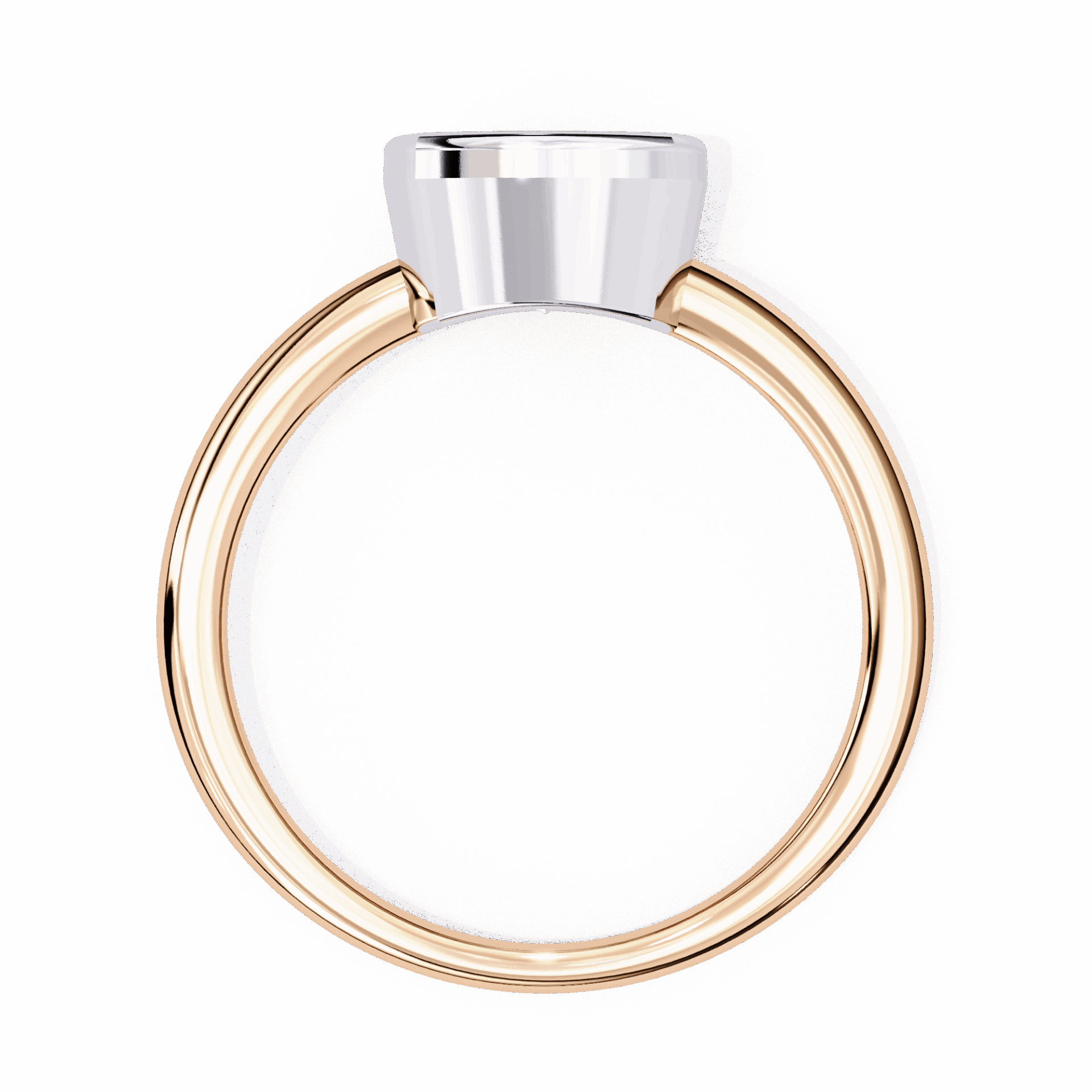 1.75 Carat Cushion Minimalist Solitaire Engagement Ring in Moissanite | House of Estara