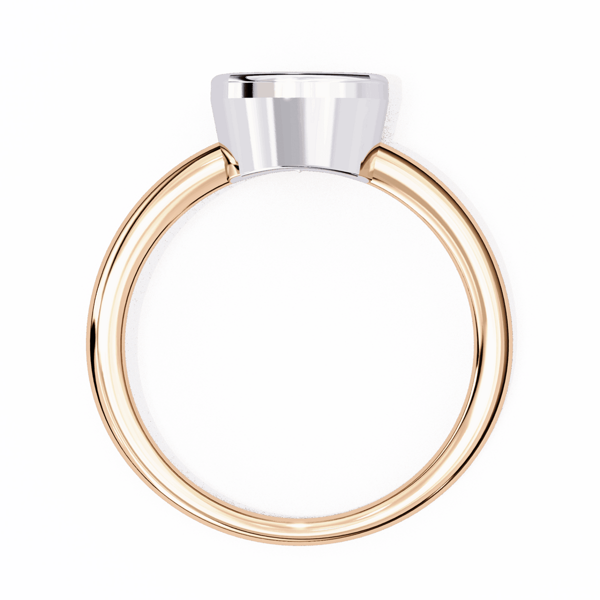 1.75 Carat Cushion Minimalist Solitaire Engagement Ring in Moissanite | House of Estara