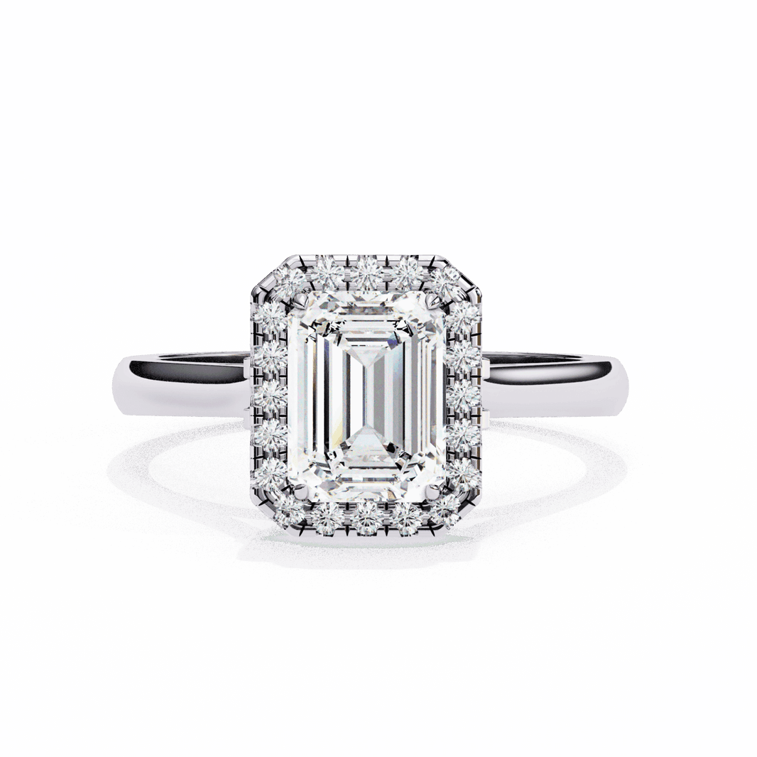 2.75 Carat Radiant Heritage Solitaire Ring in Moissanite | House of Estara