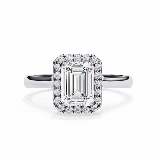 2.75 Carat Radiant Heritage Solitaire Ring in Moissanite | House of Estara