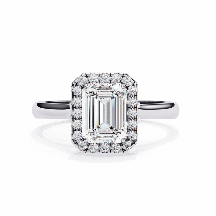 2.75 Carat Radiant Heritage Solitaire Ring in Moissanite | House of Estara