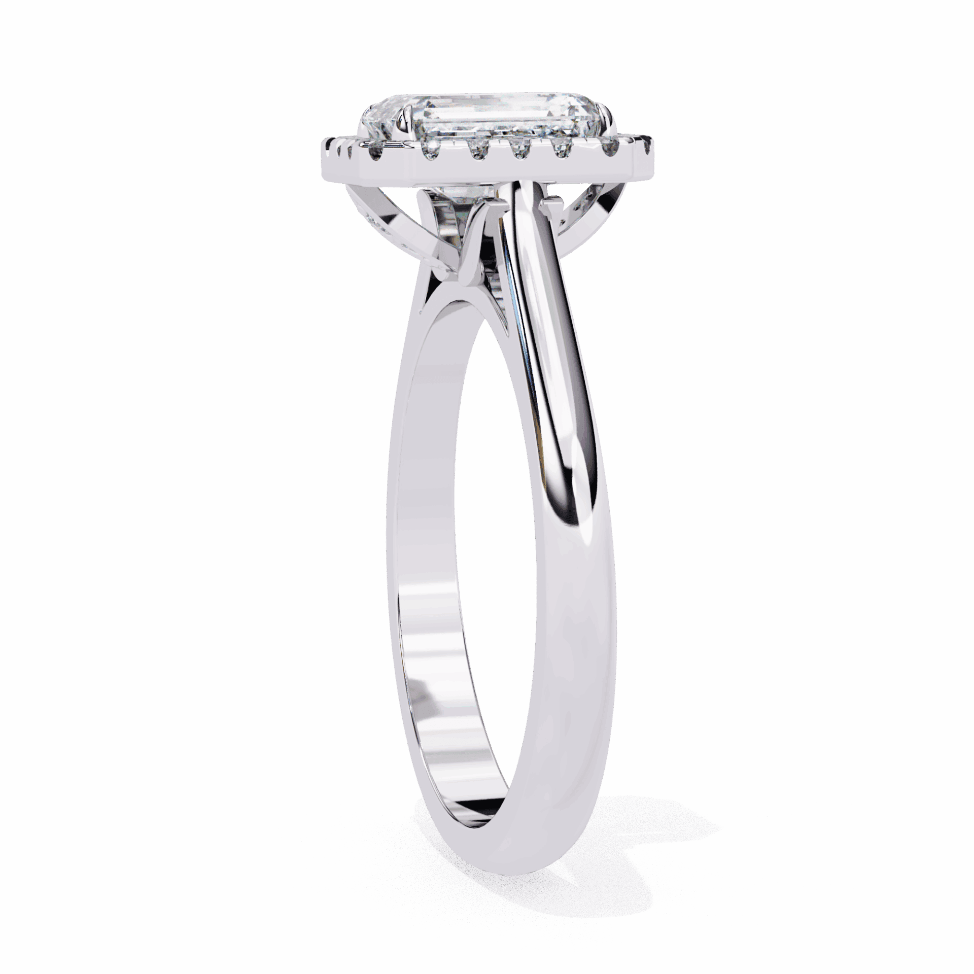 2.75 Carat Radiant Heritage Solitaire Ring in Moissanite | House of Estara