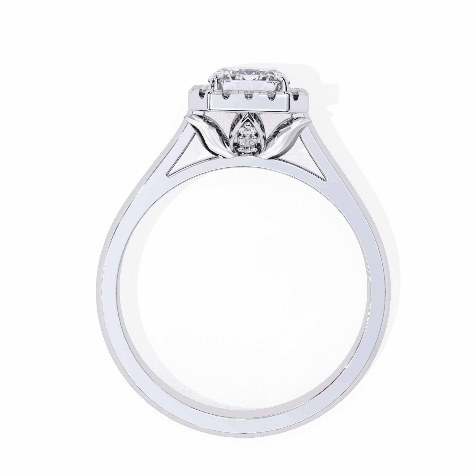 2.75 Carat Radiant Heritage Solitaire Ring in Moissanite | House of Estara