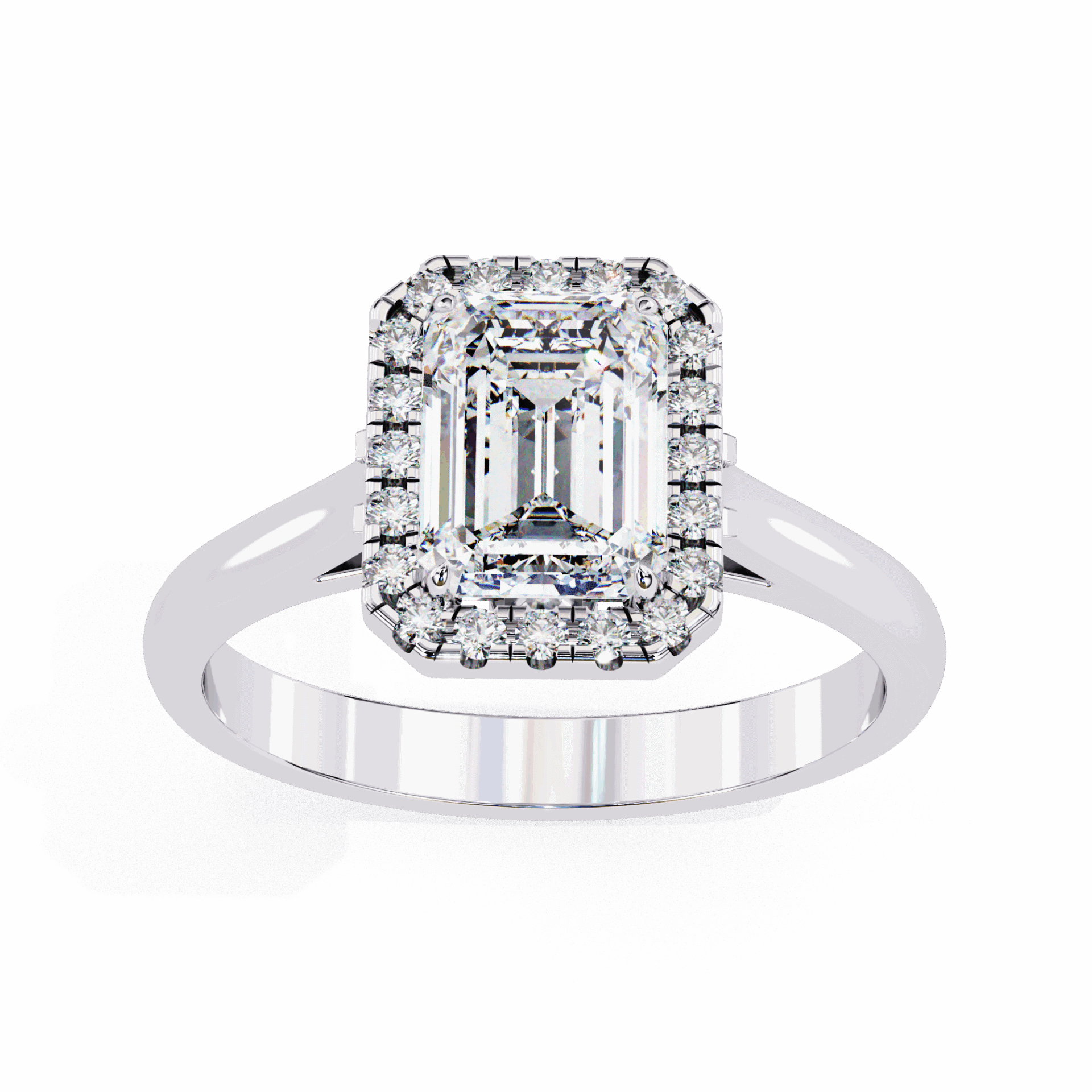 2.75 Carat Radiant Heritage Solitaire Ring in Moissanite | House of Estara