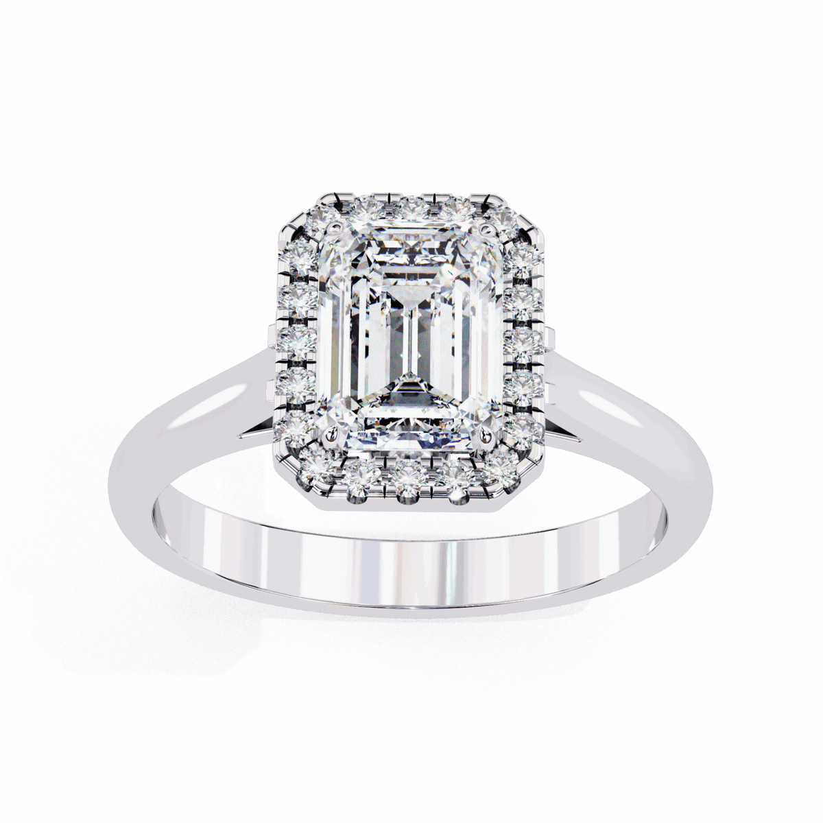 2.75 Carat Radiant Heritage Solitaire Ring in Moissanite | House of Estara