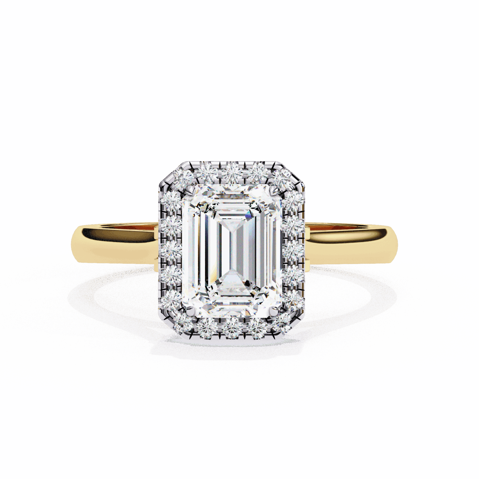 2.75 Carat Radiant Heritage Solitaire Ring in Moissanite | House of Estara