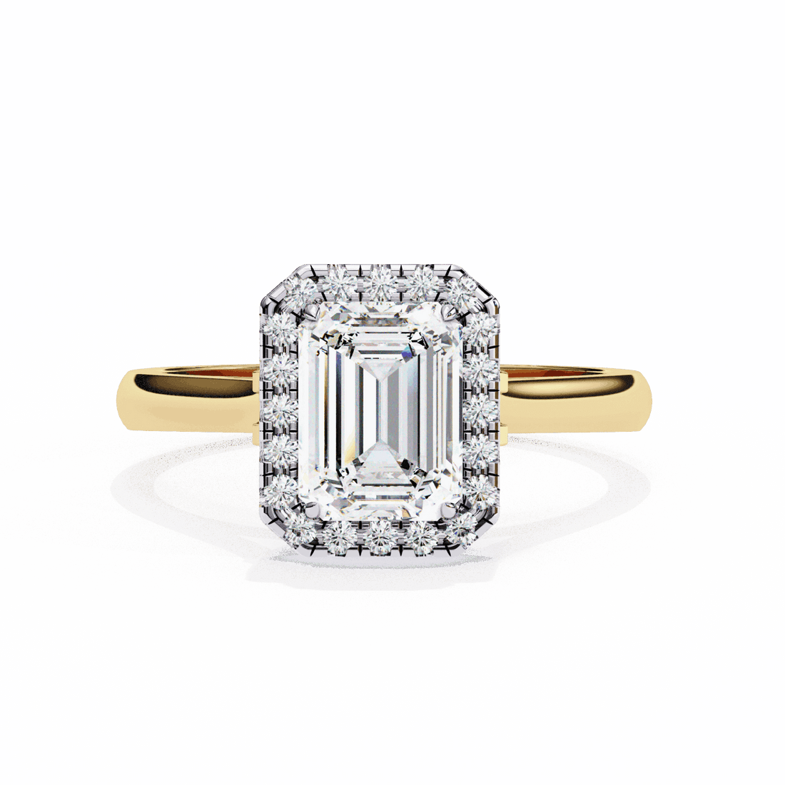2.75 Carat Radiant Heritage Solitaire Ring in Moissanite | House of Estara