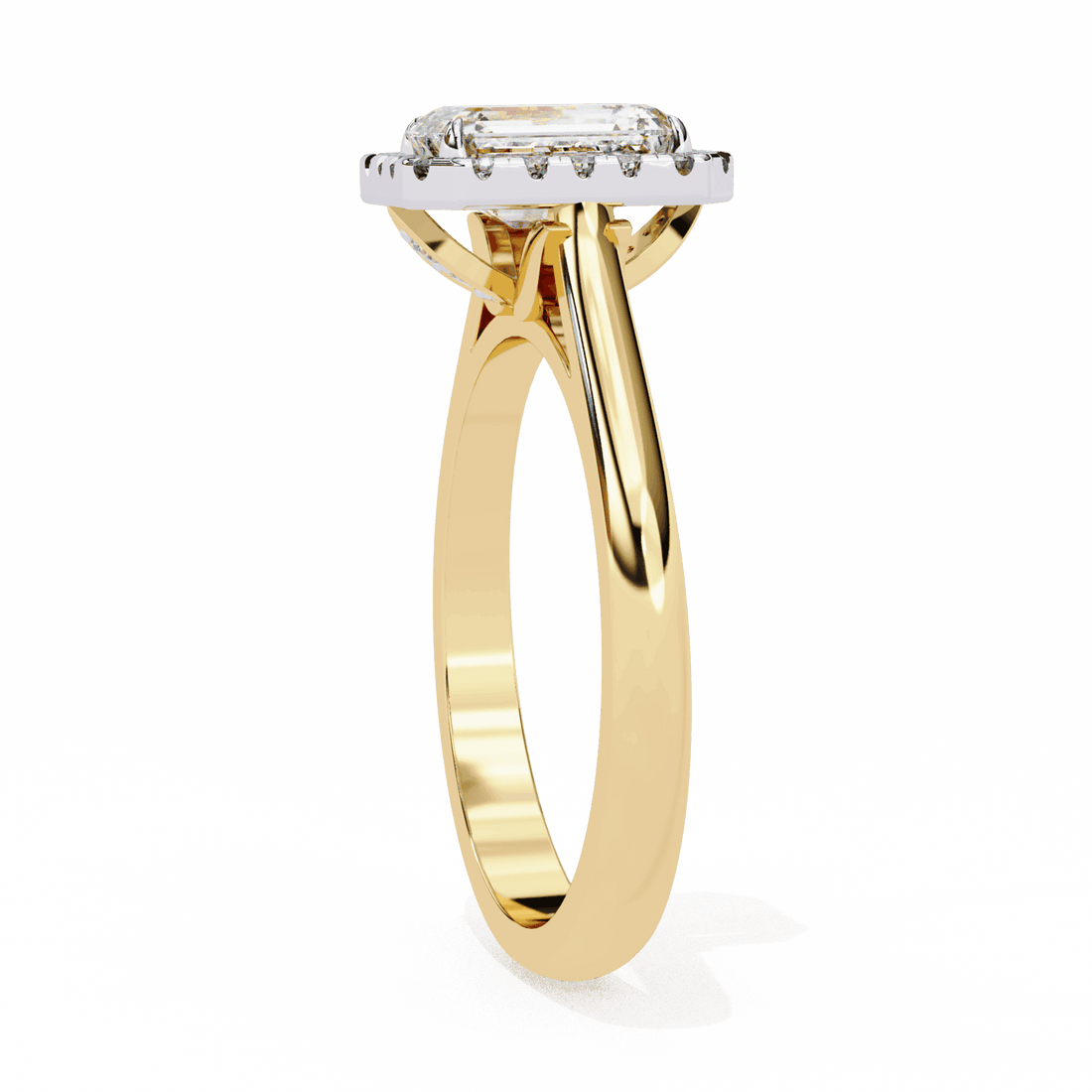 2.75 Carat Radiant Heritage Solitaire Ring in Moissanite | House of Estara