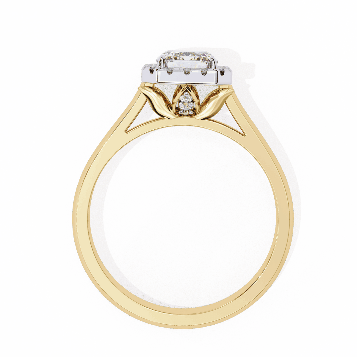 2.75 Carat Radiant Heritage Solitaire Ring in Moissanite | House of Estara