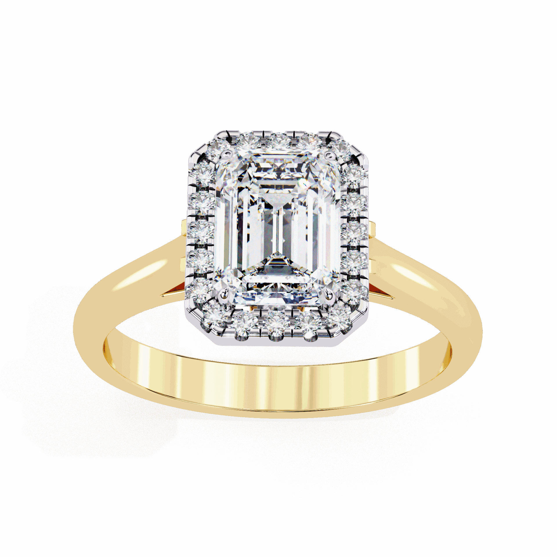 2.75 Carat Radiant Heritage Solitaire Ring in Moissanite | House of Estara