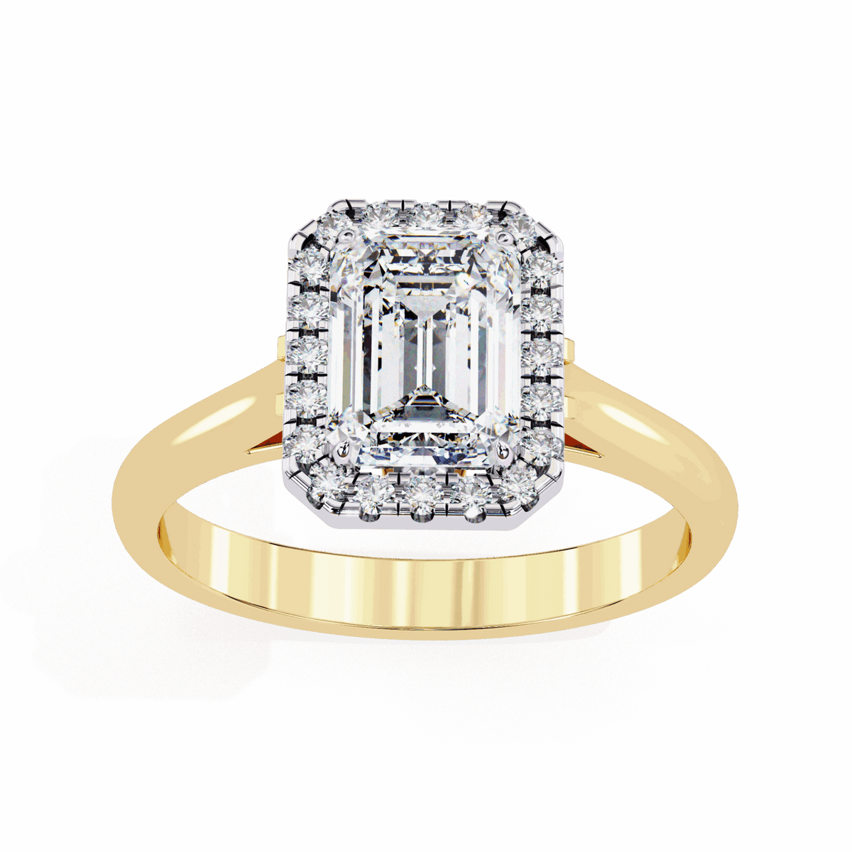 2.75 Carat Radiant Heritage Solitaire Ring in Moissanite | House of Estara