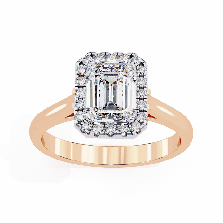 2.75 Carat Radiant Heritage Solitaire Ring in Moissanite | House of Estara