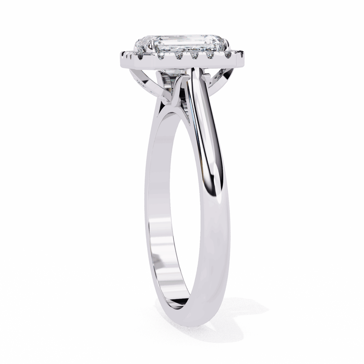 2.5 Carat Radiant Heritage Solitaire Ring in Moissanite | House of Estara