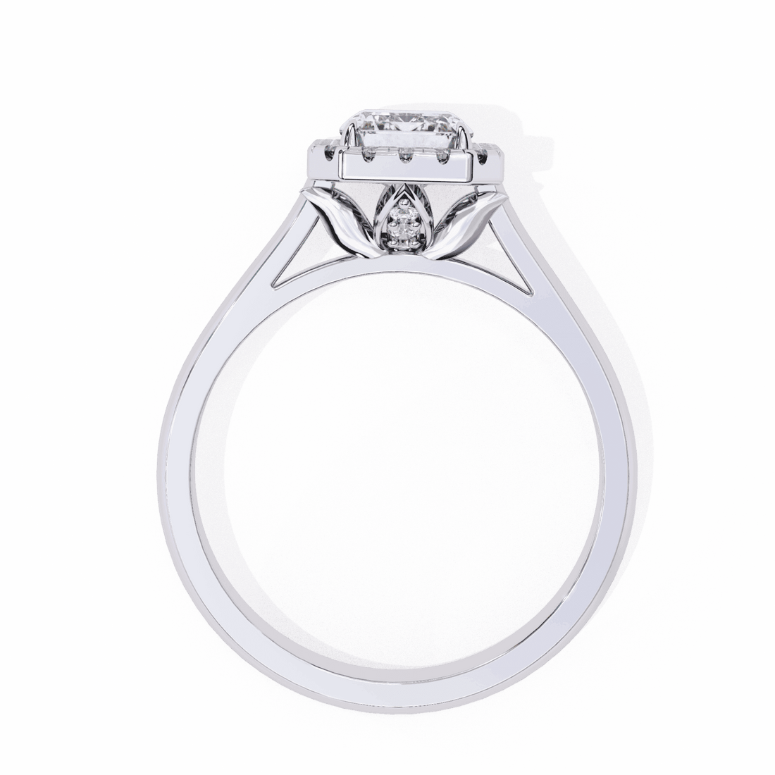 2.5 Carat Radiant Heritage Solitaire Ring in Moissanite | House of Estara