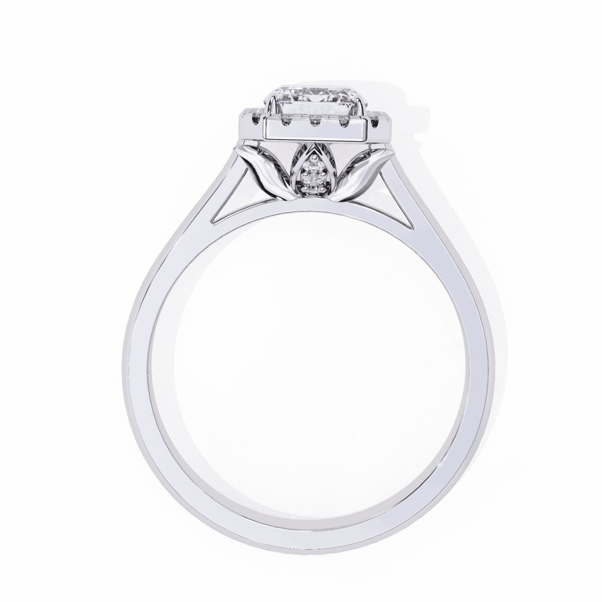 2.5 Carat Radiant Heritage Solitaire Ring in Moissanite | House of Estara