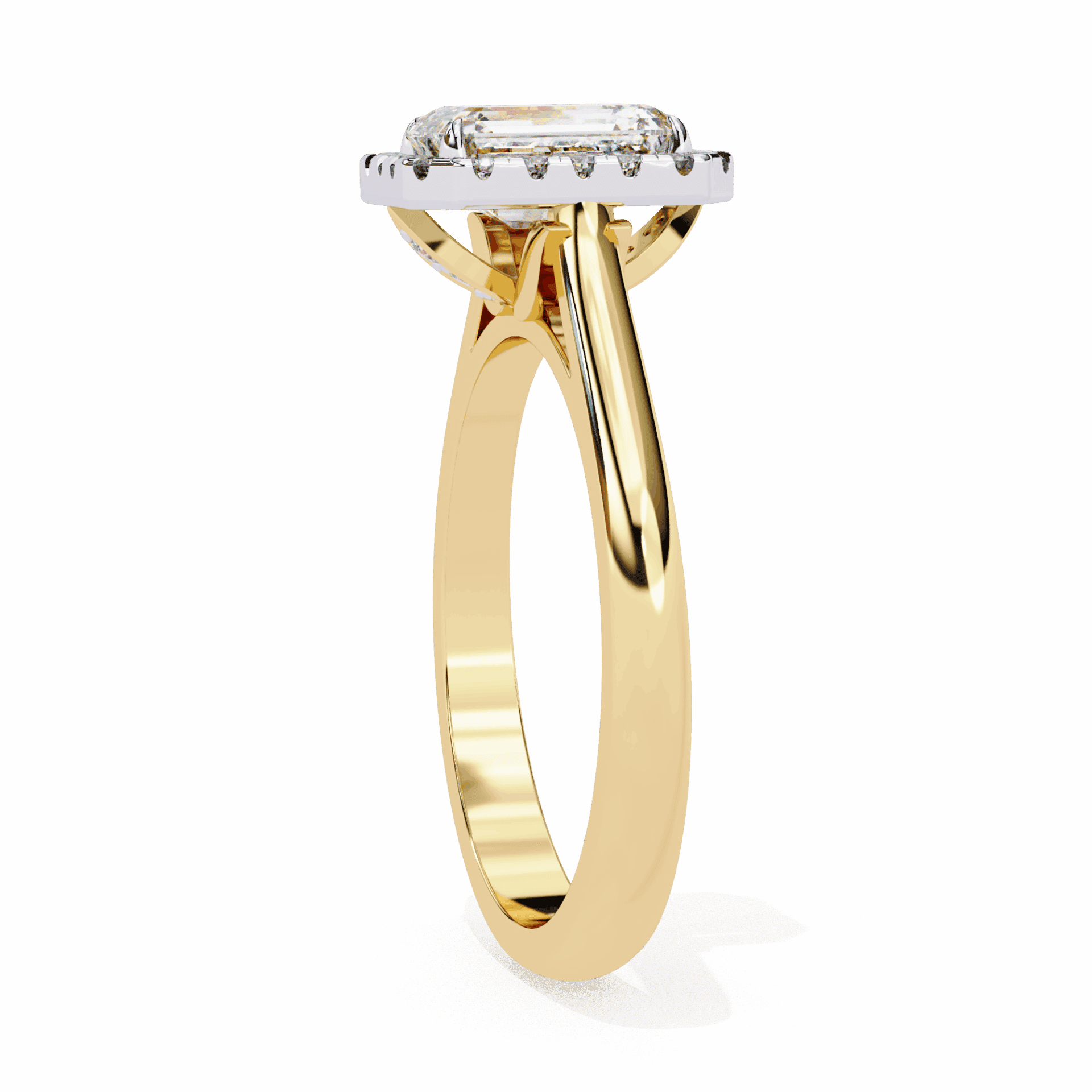 2.5 Carat Radiant Heritage Solitaire Ring in Moissanite | House of Estara