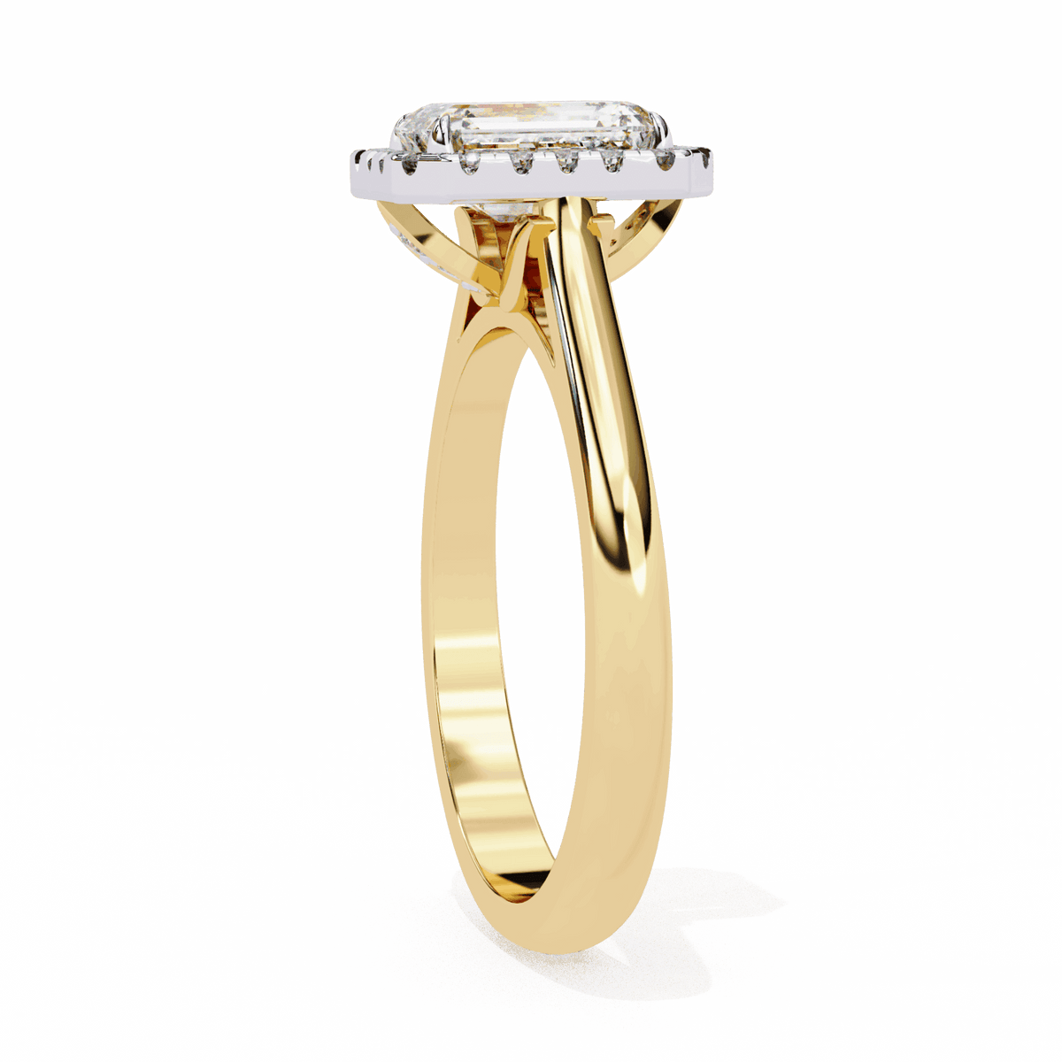 2.5 Carat Radiant Heritage Solitaire Ring in Moissanite | House of Estara