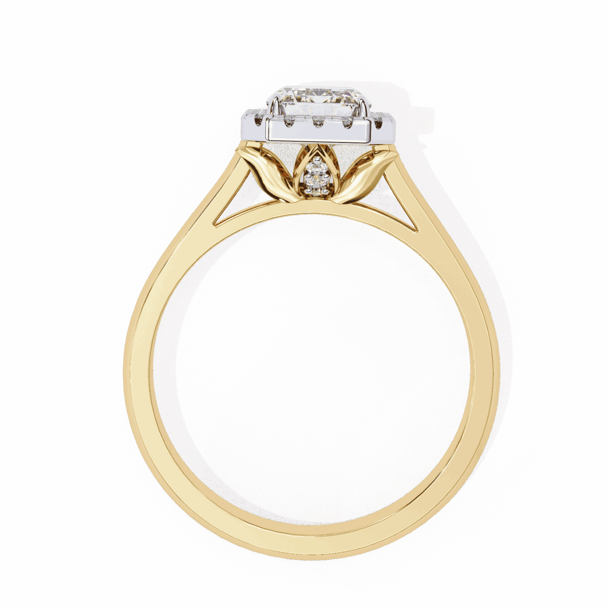 2.5 Carat Radiant Heritage Solitaire Ring in Moissanite | House of Estara