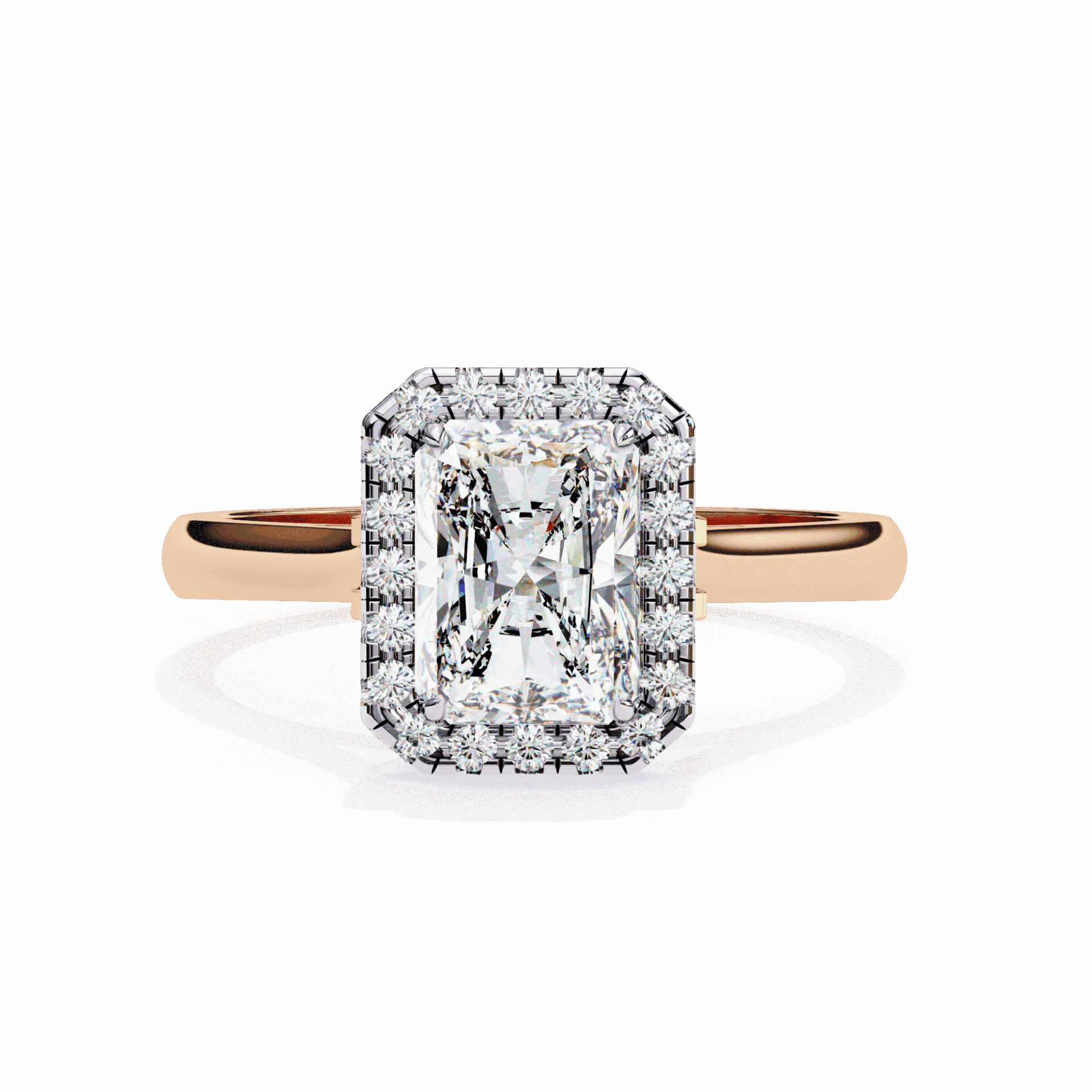2.5 Carat Radiant Heritage Solitaire Ring in Moissanite | House of Estara