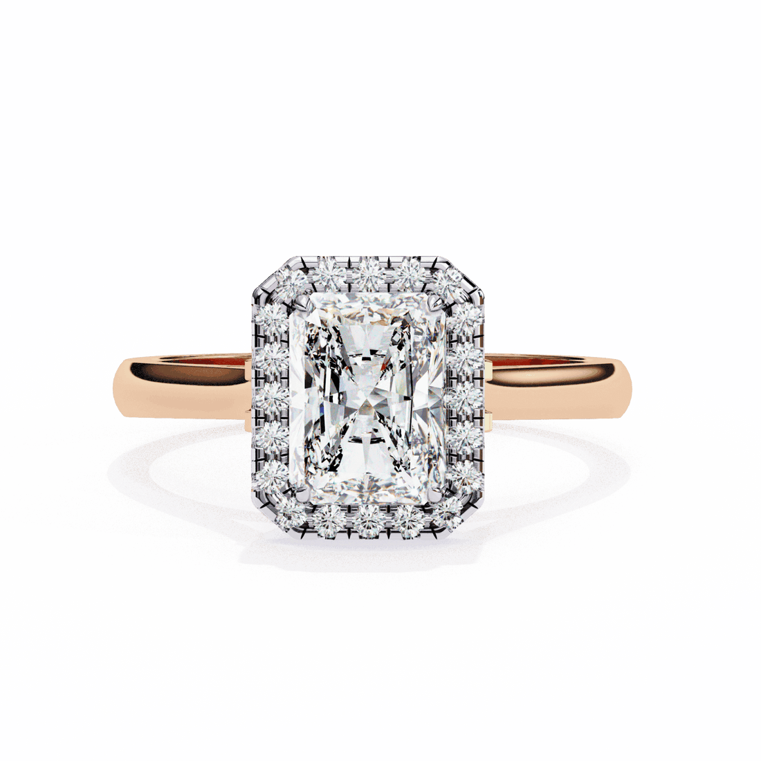 2.5 Carat Radiant Heritage Solitaire Ring in Moissanite | House of Estara