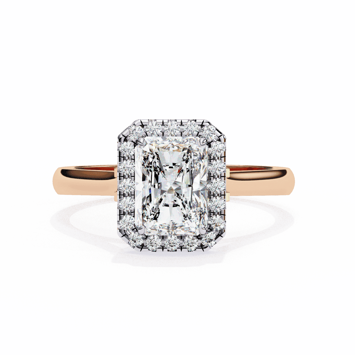 2.5 Carat Radiant Heritage Solitaire Ring in Moissanite | House of Estara