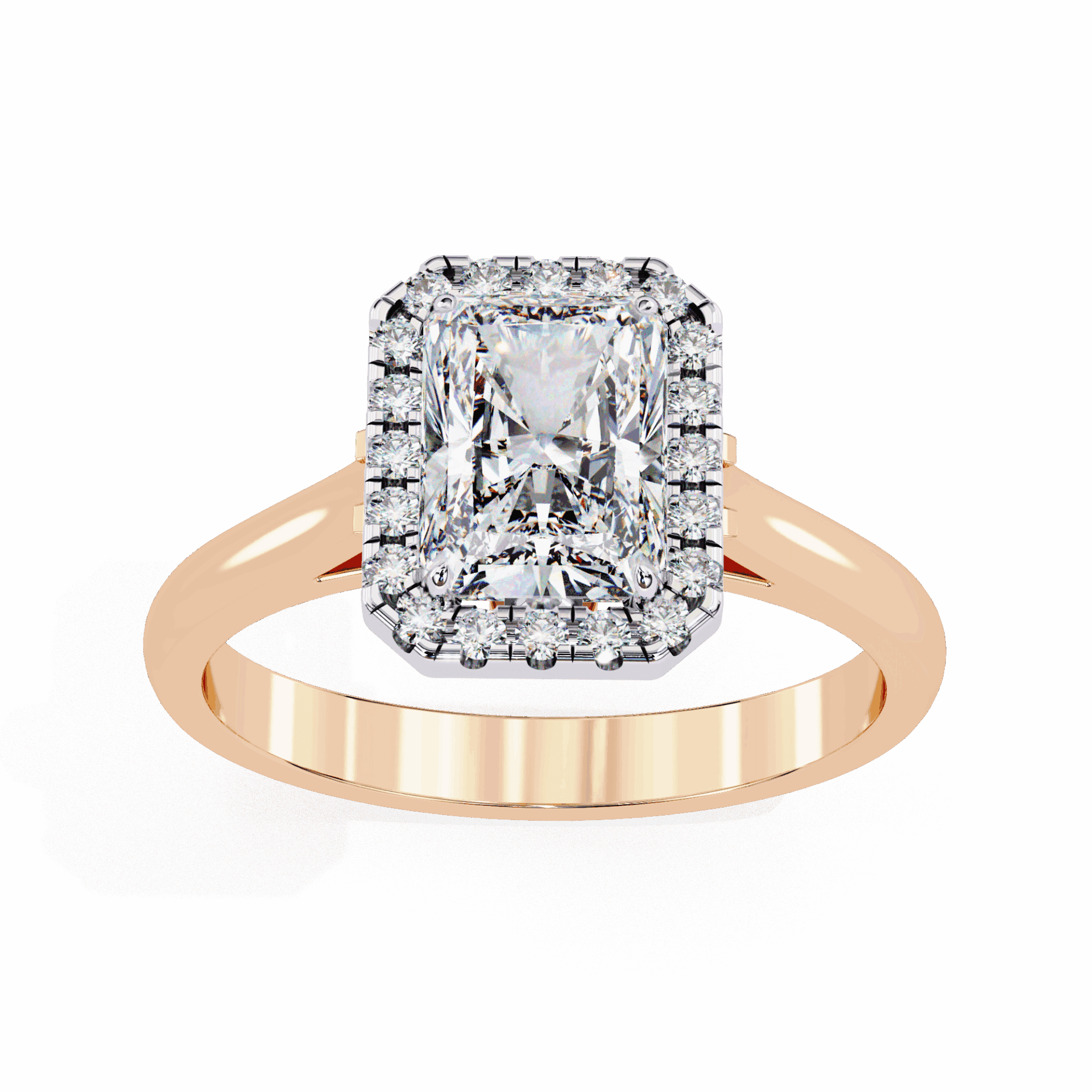 2.5 Carat Radiant Heritage Solitaire Ring in Moissanite | House of Estara