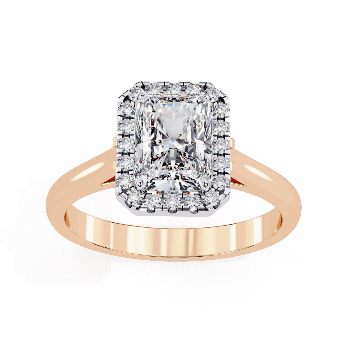 2.5 Carat Radiant Heritage Solitaire Ring in Moissanite | House of Estara