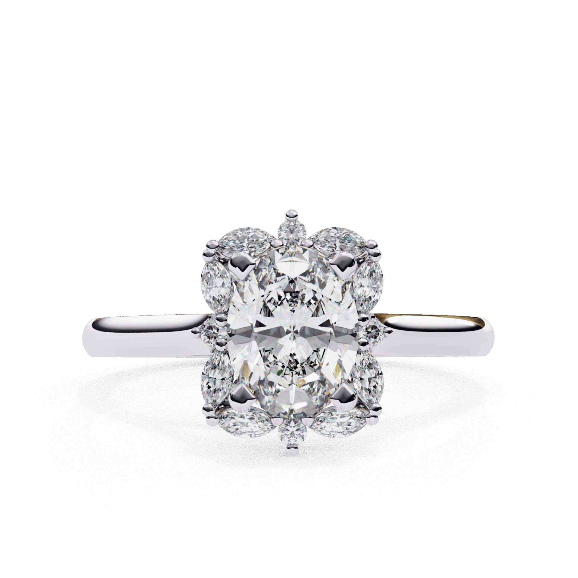 1.25 Carat Oval Classic Solitaire Band in Moissanite | House of Estara
