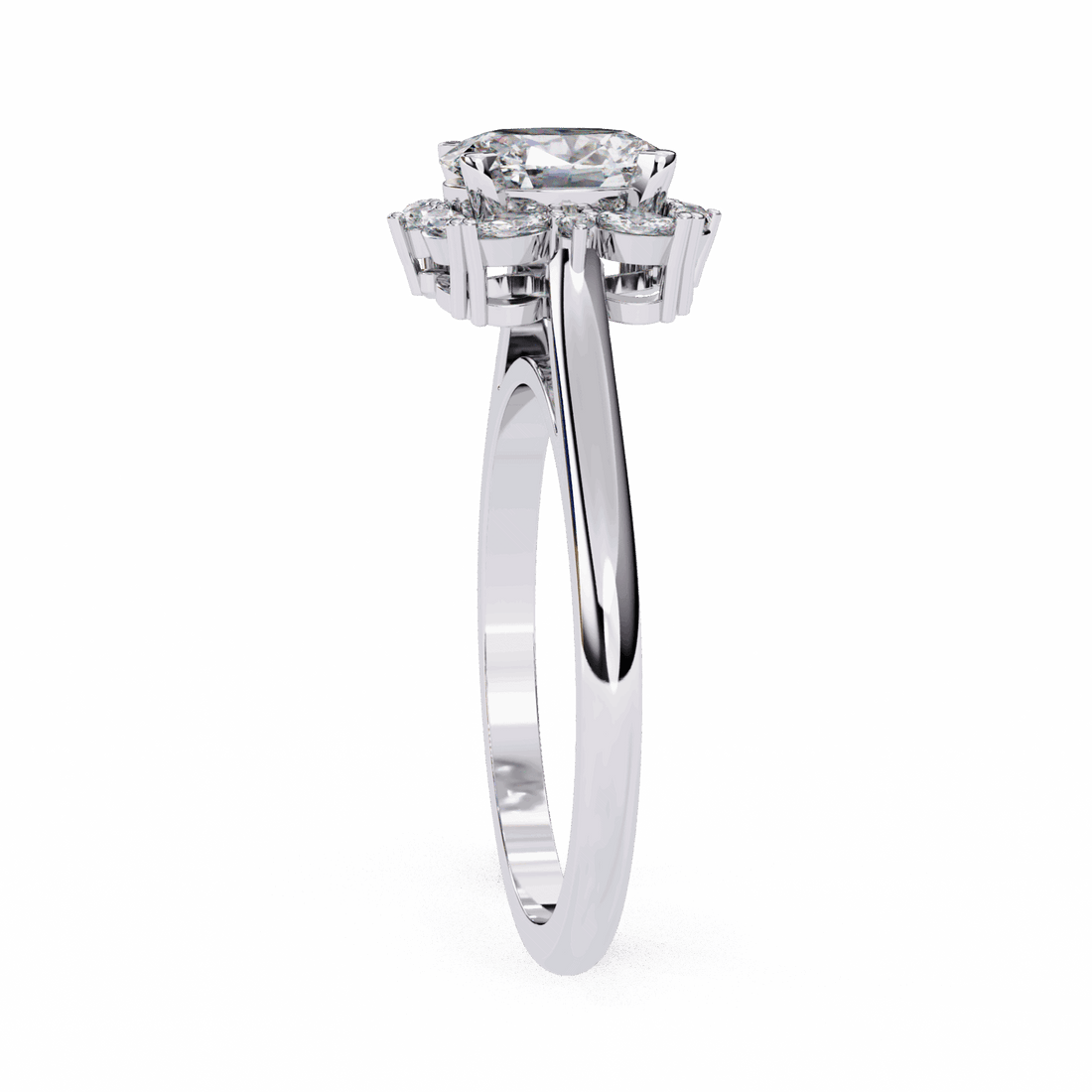 1.25 Carat Oval Classic Solitaire Band in Moissanite | House of Estara