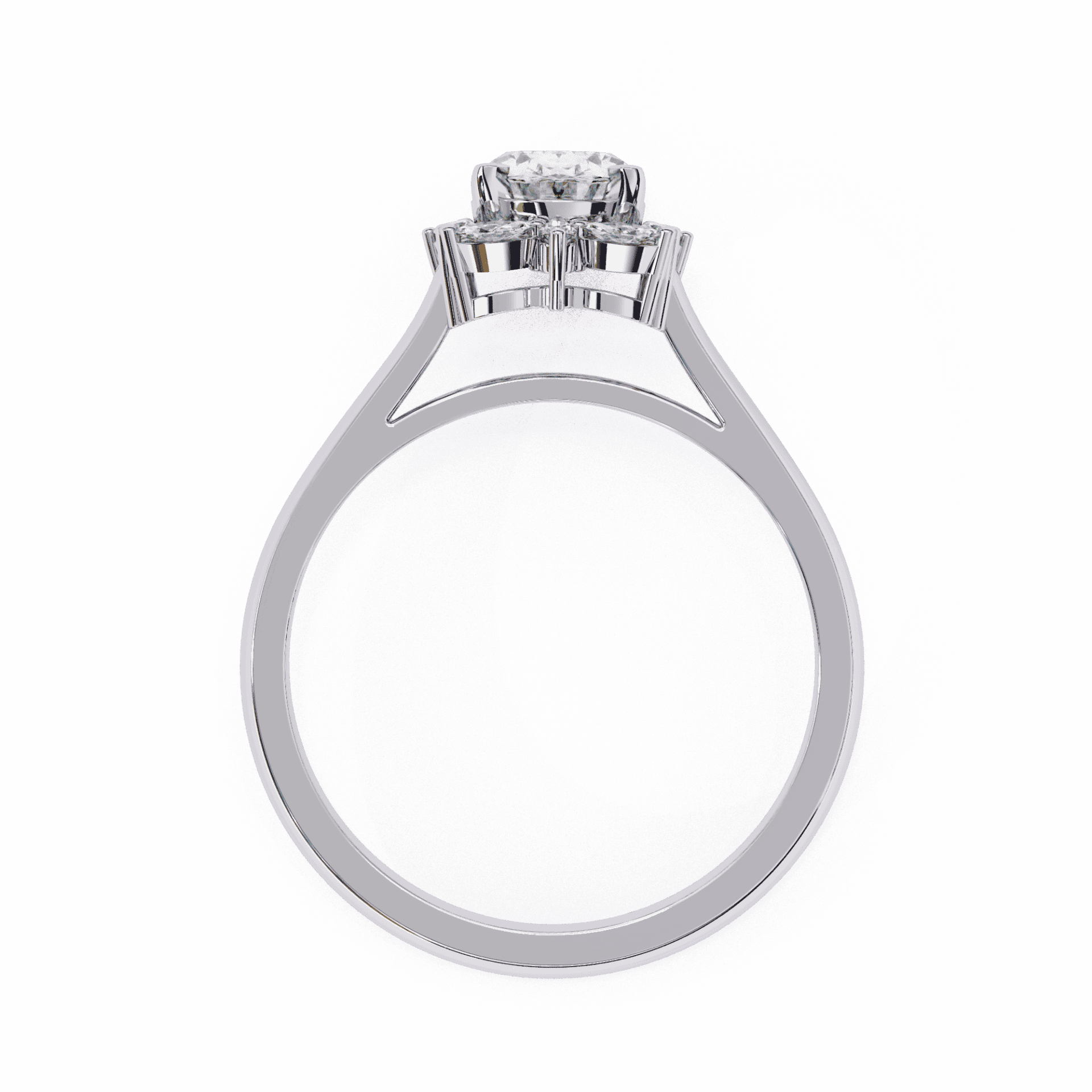 1.25 Carat Oval Classic Solitaire Band in Moissanite | House of Estara