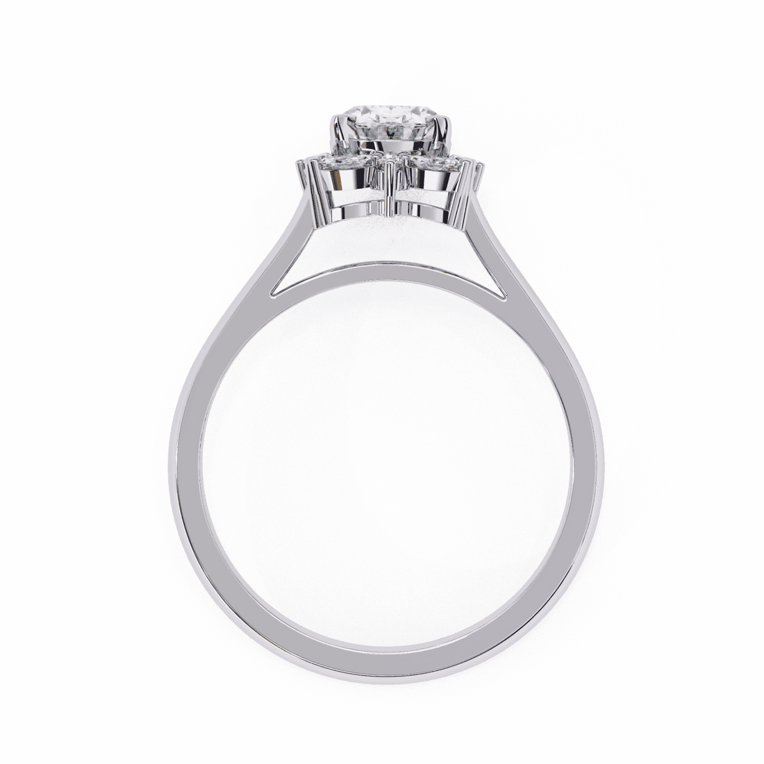 1.25 Carat Oval Classic Solitaire Band in Moissanite | House of Estara