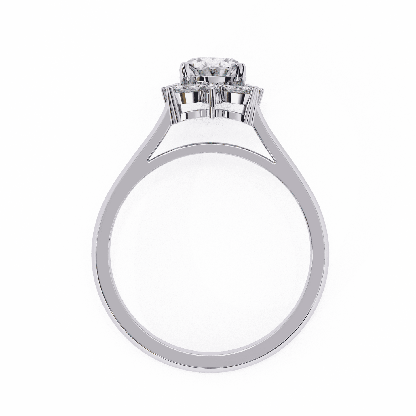1.25 Carat Oval Classic Solitaire Band in Moissanite | House of Estara