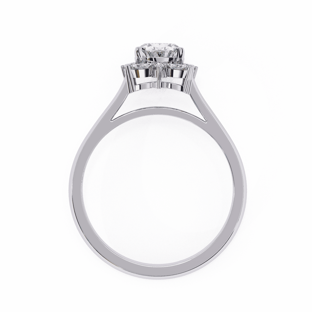 1.25 Carat Oval Classic Solitaire Band in Moissanite | House of Estara