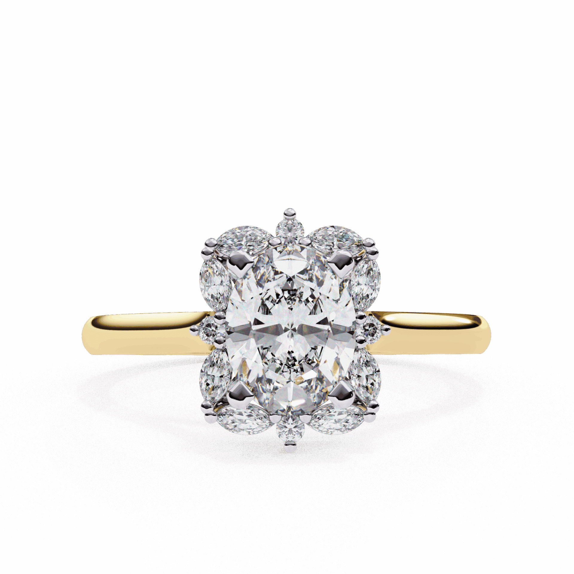 1.25 Carat Oval Classic Solitaire Band in Moissanite | House of Estara