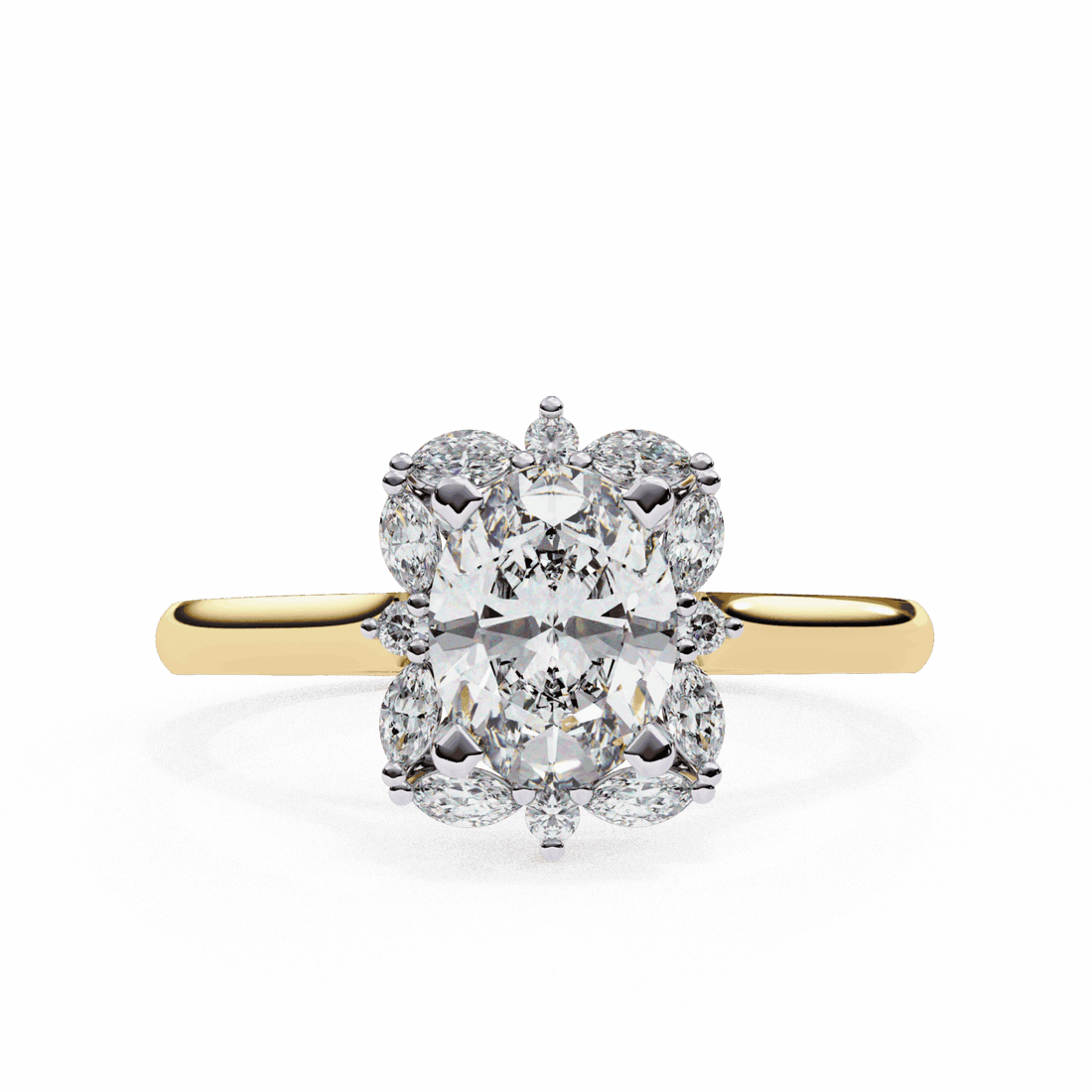 1.25 Carat Oval Classic Solitaire Band in Moissanite | House of Estara